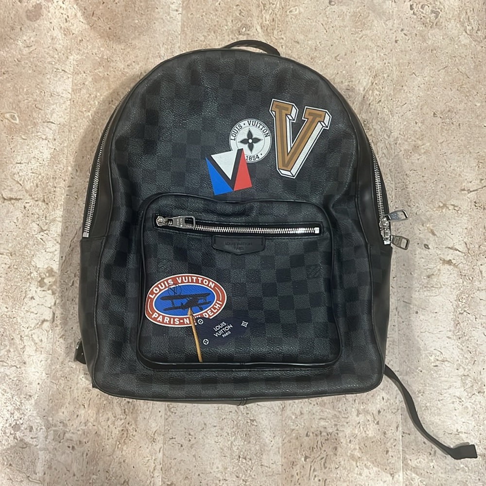 Limited edition LV leather backpack for sale